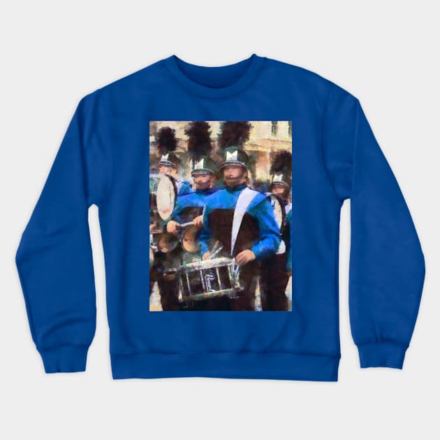 Music - Drummers Crewneck Sweatshirt by SusanSavad